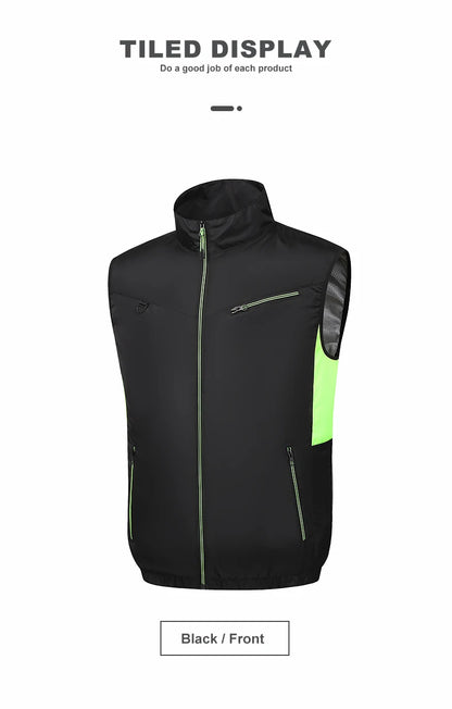 Summer Cool Vest Wearable Cooling Fan Vest Air-conditioned Clothes USB Cooling For Outdoor Work Fishing Vest Camping Clothing