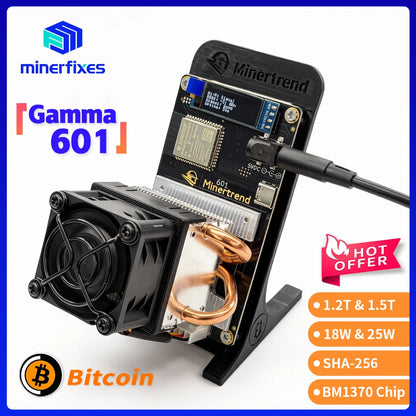 Minerfixes Gamma 601 1.2TH/s BM1370 BTC Miner From Antminer S21 Pro Asic Open Source Bitcoin Crypto Lottery Solo Mining Machine