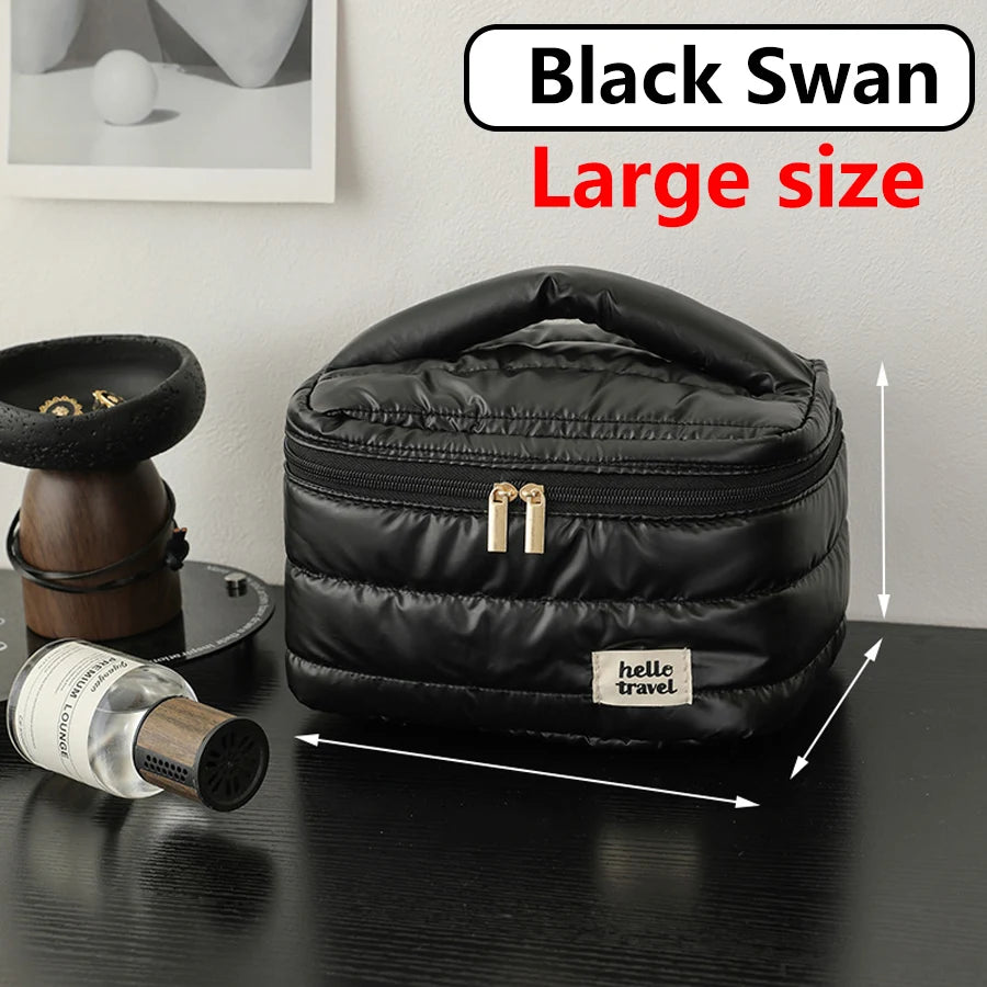 Puffy Makeup Water Proof Bag, Fashionable & Durable Fabric, large capacity makeup bag & Toiletry Storage Bag for Travel,