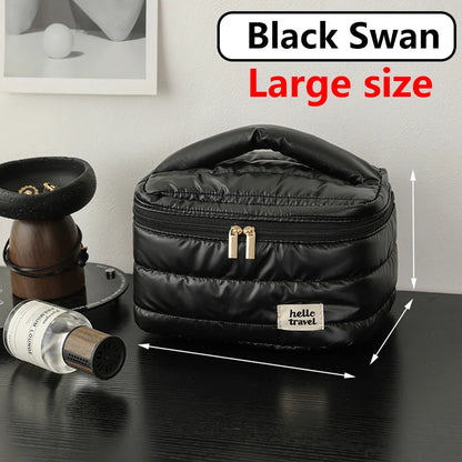 Puffy Makeup Water Proof Bag, Fashionable & Durable Fabric, large capacity makeup bag & Toiletry Storage Bag for Travel,