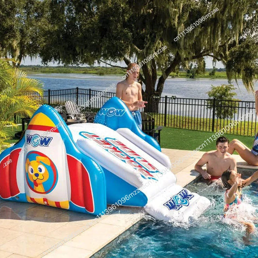 Inflatable Water Play Facilities Children's Inflatable Slide Pool Water Play Double Slide Outdoor Swimming Pool Slide