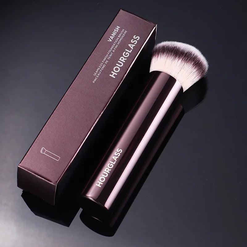 1pc Hourglass Finish Foundation Makeup brushes Vanish Foundation Make up brush metal handle Concealer Bronzer high end with box
