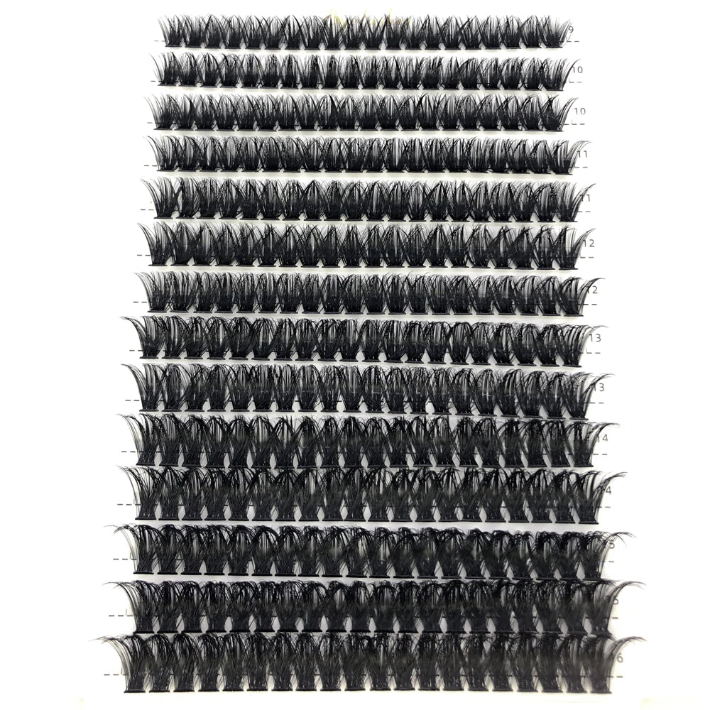 AMSDCN 100/280 clusters 30D 40D 60D 80D curly eyelashes naturally soft DIY makeup false eyelashes