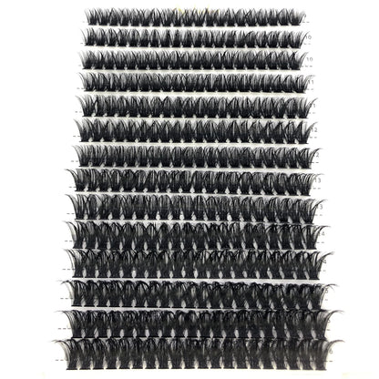 AMSDCN 100/280 clusters 30D 40D 60D 80D curly eyelashes naturally soft DIY makeup false eyelashes