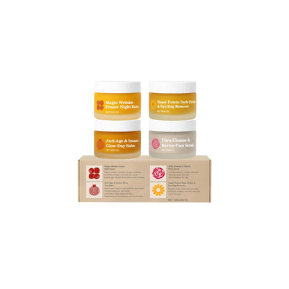 Multi-effect Day & Night Skin Care Suit Cleaning Moisturizing Reduce Dark Circles Multi Functional 4-Piece Set Skincare Products