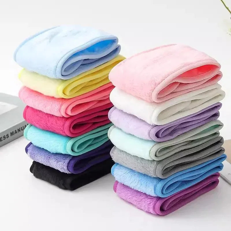 Fashion Women Wide Hairband Adjustable Makeup Wash Face Toweling Hair Wrap Headbands Face Washing Yoga Hair Make Up Accessories
