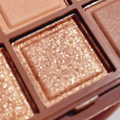 9 Color Chocolate Eyeshadow Palette Matte Pearlescent Glitter Glitter Earth Eyeshadow Makeup