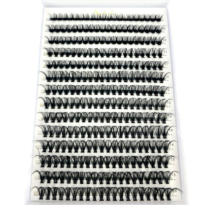 AMSDCN 100/280 clusters 30D 40D 60D 80D curly eyelashes naturally soft DIY makeup false eyelashes