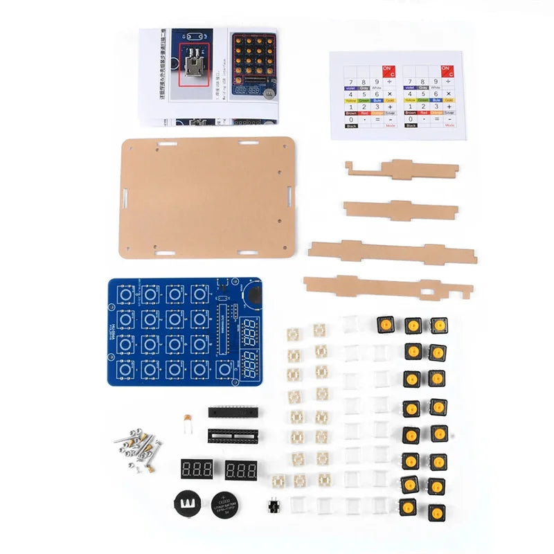 DIY Electronic Kit Digital Tube Calculator DIY Kits 51 Microcontroller Training Experiment Welding Practice Accessories