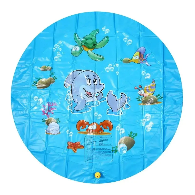 Water Splash Pools Kids Outdoor Funny Toys Children Inflatable Round Sprinkler Mat Yard Water Spray Pad