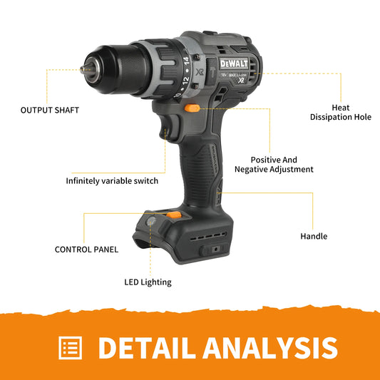 Dewalt DCF85m Cordless Brushless Impact Drill Brushless Drill Multifunctional Rechargeable Portable 20V Battery Power Tools