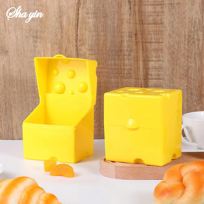 Clamshell Cheese Box, Household Kitchen Crisper, Butter, Cheese, Cheese Packaging Storage Box, Refrigerator Food Crisper Box