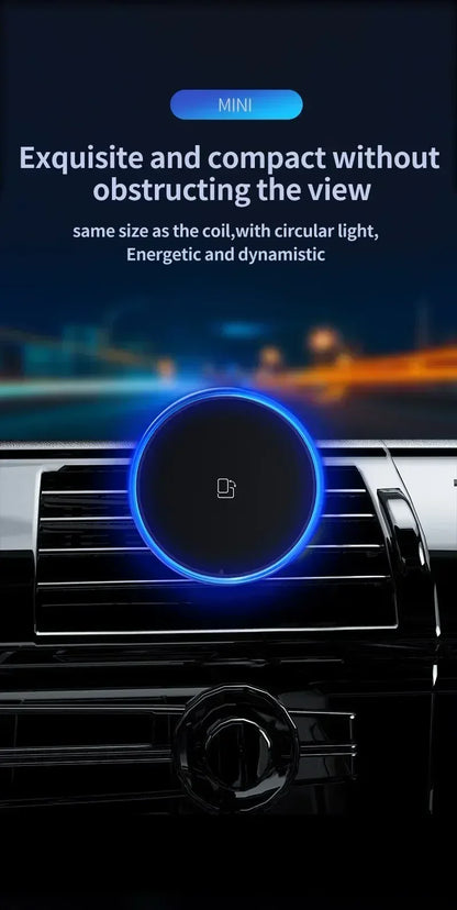 Magnetic Car Wireless Charger RGB For iPhone 13 14 15 16 17 Pro Max Macsafe Car Phone Holder Stand Mount Fast Charging Station