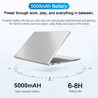 14.1 Inch Gaming Laptop Ultra Slim 32GB 2TB SSD Windows 11 Intel Core i7 8650U PC Gamer Office Notebook 1920x1080 HD Max
