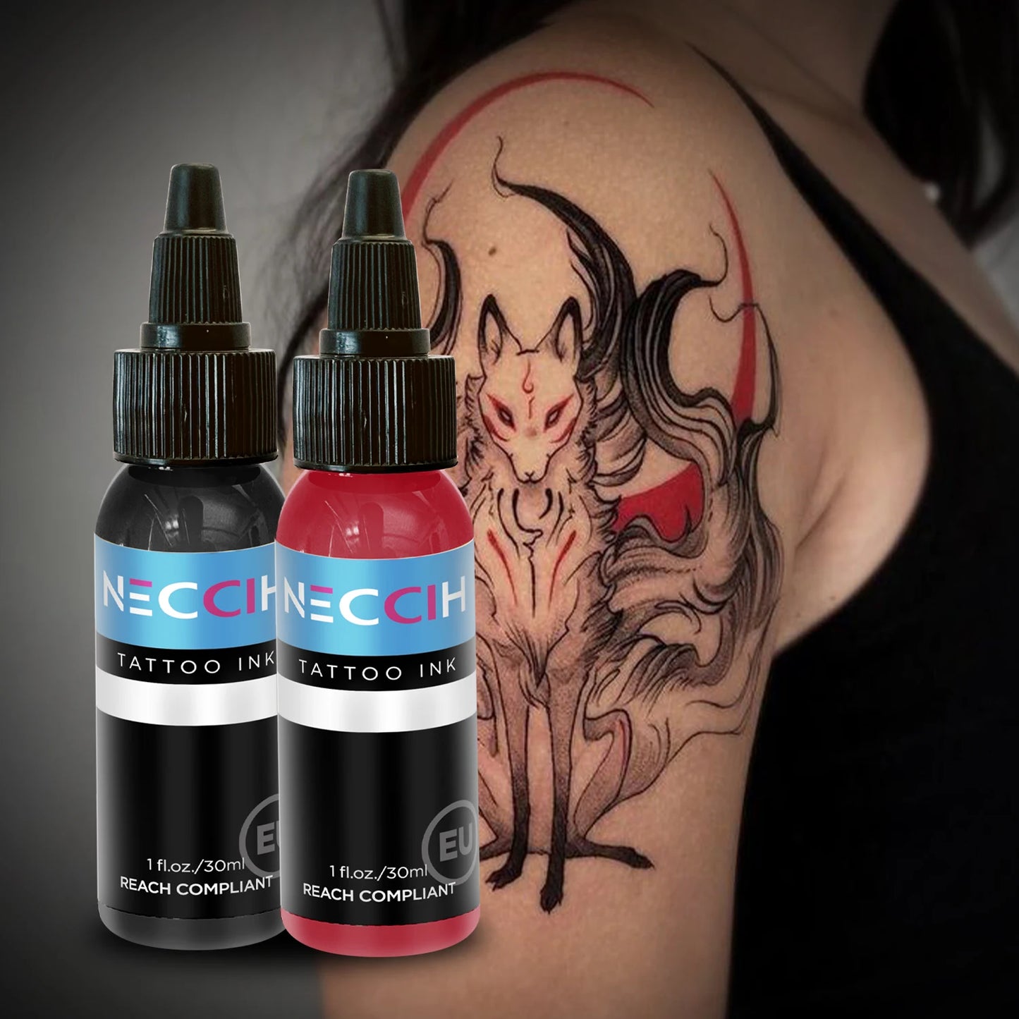 30ML Tattoo Ink - Professional Tattoo Ink Long Lasting Color Tattoo Pigment Makeup Works for Practice Tattoo Supplies