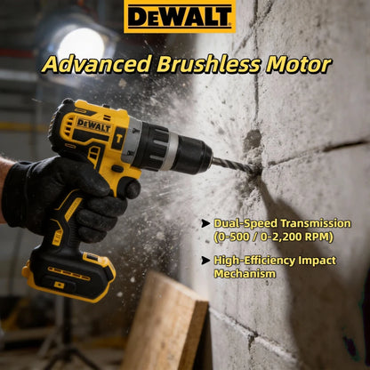 Dewalt DCD796 Cordless Brushless Impact Drill Brushless Drill Multifunctional Rechargeable Portable 20V Battery Power Tools