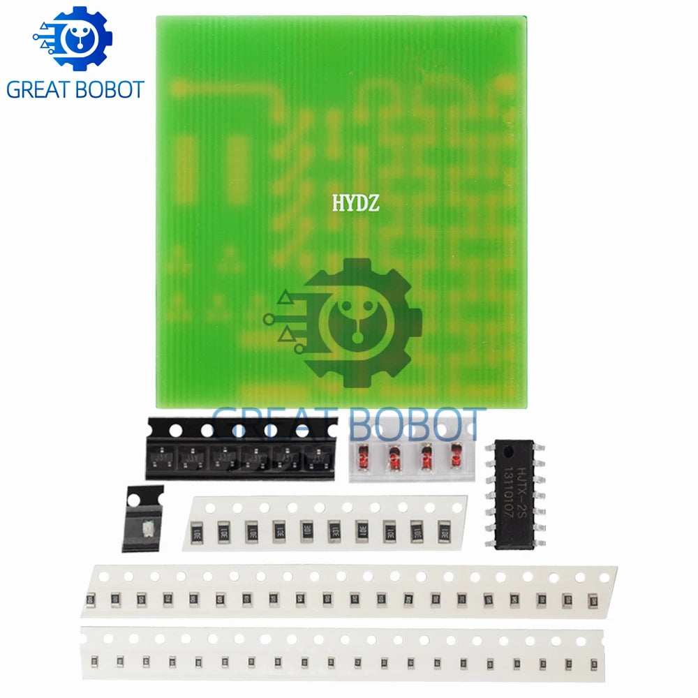lectronic SMT SMD Component Welding Practice Board Soldering DIY Kit Resitor Diode Transistor By Start Learning