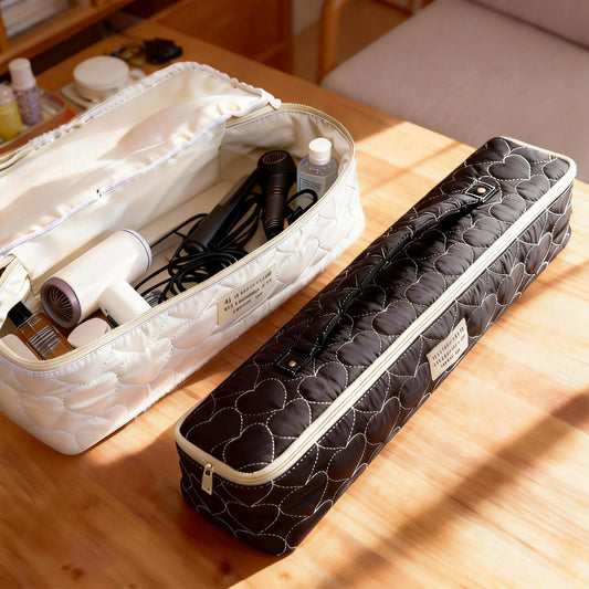 Fashion Large Capacity Hair Dryer Storage Bag Portable Cosmetic Bag Women Makeup Case Toiletry Bag Travel Organizer