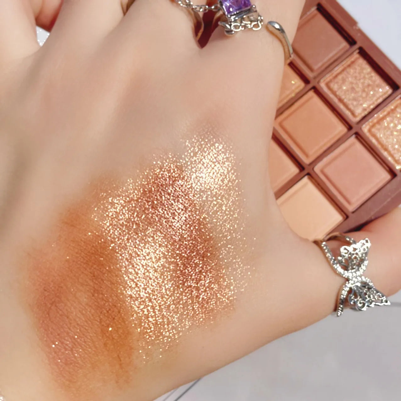 9 Color Chocolate Eyeshadow Palette Matte Pearlescent Glitter Glitter Earth Eyeshadow Makeup