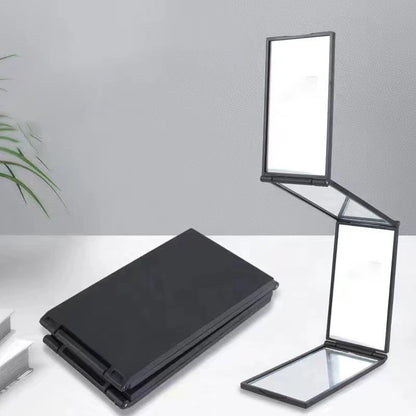1PC 4 Way Mirror 360 Degree Handheld Desktop Portable Foldable Makeup Mirrors For Self Hair Cutting Make Up Beauty Tool