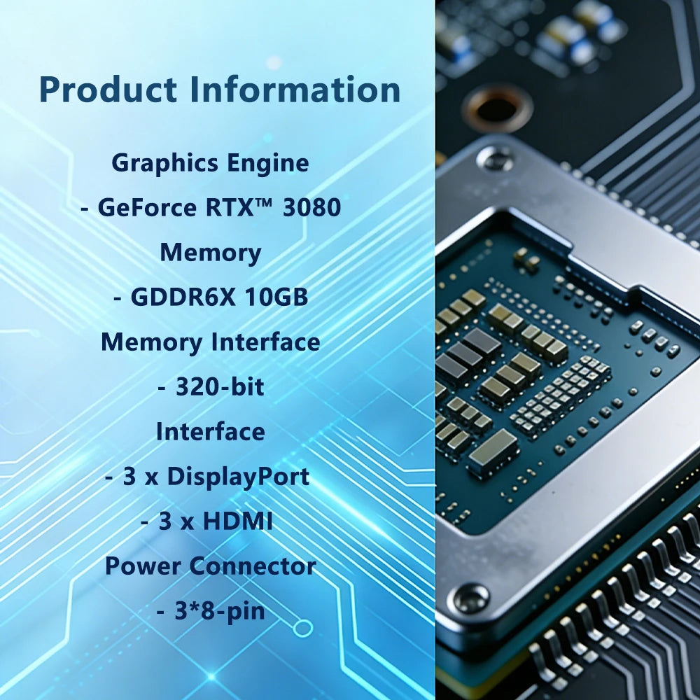 GIGABYTE RTX 3080 10GB GDDR6X AORUS GeForce RTX 3080 MASTER Graphics Card PCI-E 4.0 HDMI DP interface 19000 MHz for Desktop PC