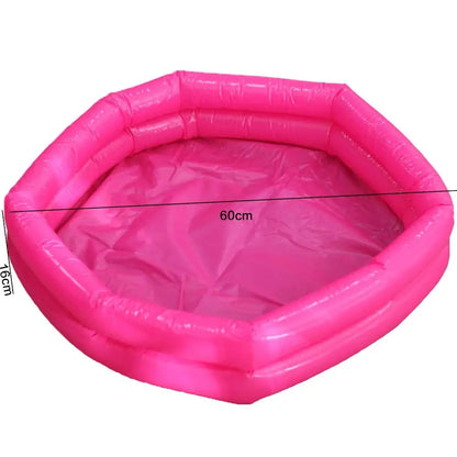 Portable Summer Inflatable Swimming Pool 60cm PVC Baby Swimming Pool Round Outdoor Play Water Bathtub for Kids