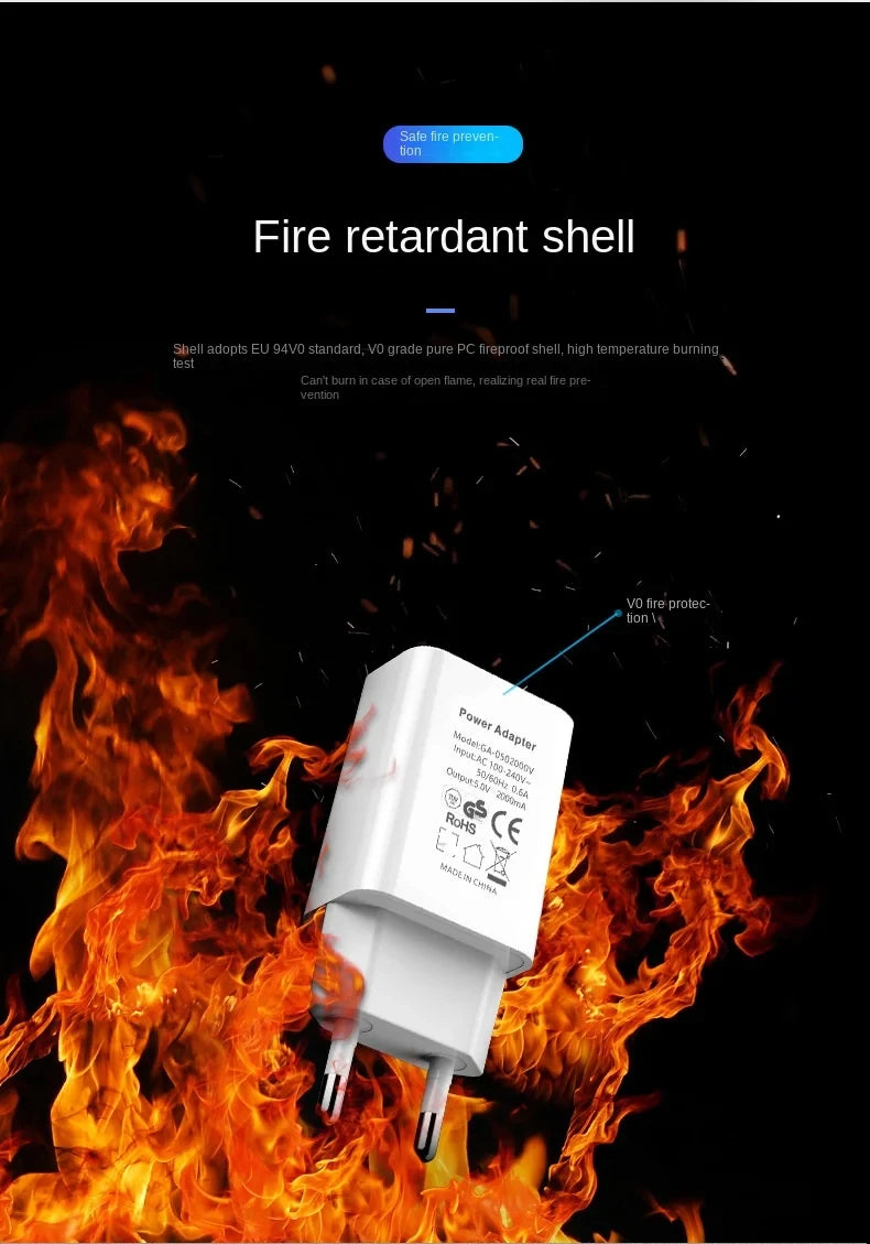 EU plug 5V 2A Single USB Universal Mobile Phone Chargers Travel Power Charger Adapter GS/CE Charger for Samsung iphone Xiaomi