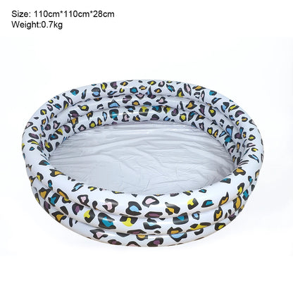 Leopard Pattern Inflatable Children's Sand Pool Outdoor Pool Indoor Ocean Ball Pool Baby Paddling Pool Pvc Swimming Pool