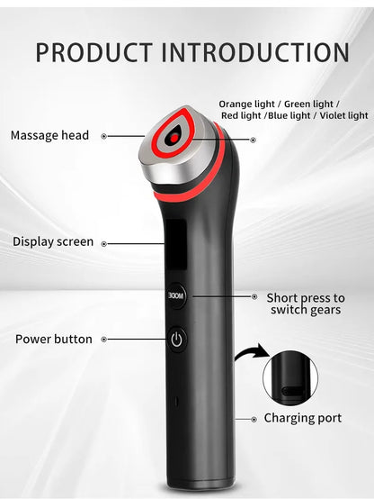 Ager Booster Pro Lifting Face Neck Therapy Device, Anti-Aging Skin Tightening Massager for Pore Refining Skincare Absorption