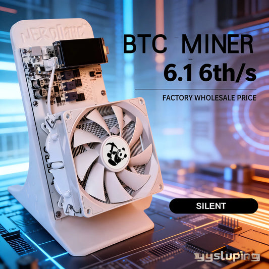 BItNerdQaxe++ Rev6.1 Bitcoin Miner 6TH/s 120W QAXENERD BTC Miner BM1370 Chip SHA-256 Crypto Mining Machine With Power Supply