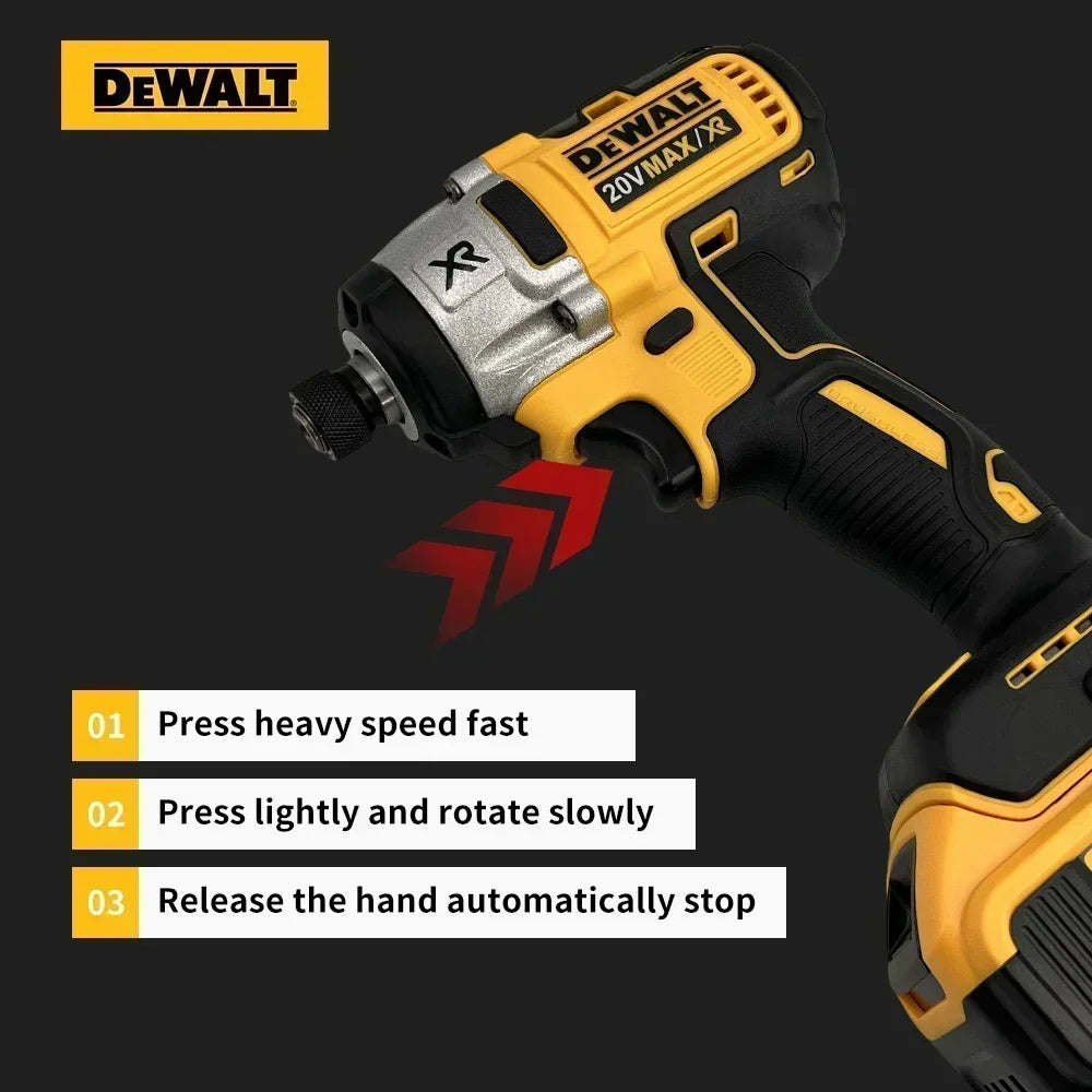 Dewalt DCD887 Electric Impact Driver Drill 18V 20V Battery Speed Brushless Motor Electric Screwdriver For Power Tools