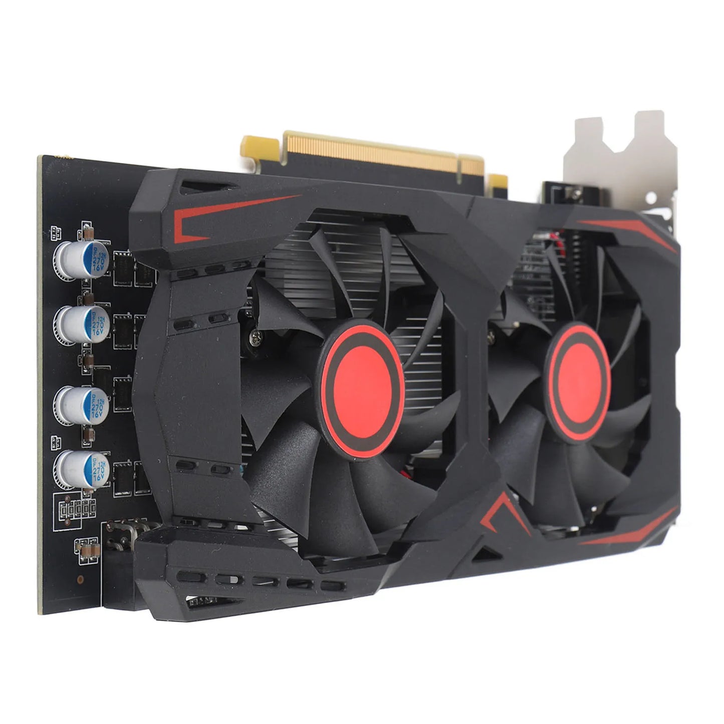 Graphics Card 6GB GDDR5 192BIT Double Fan PCIE 2.0 16X Slot Supports DVI VGA HD Multimedia Interface Gaming Video Card