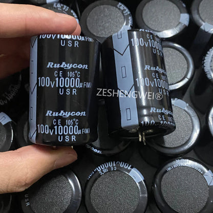 1-20PCS 100V10000UF Electrolytic capacitor 10000UF100V 10000uf 100v 35*50mm Amplifier Audio Filter Capacitors