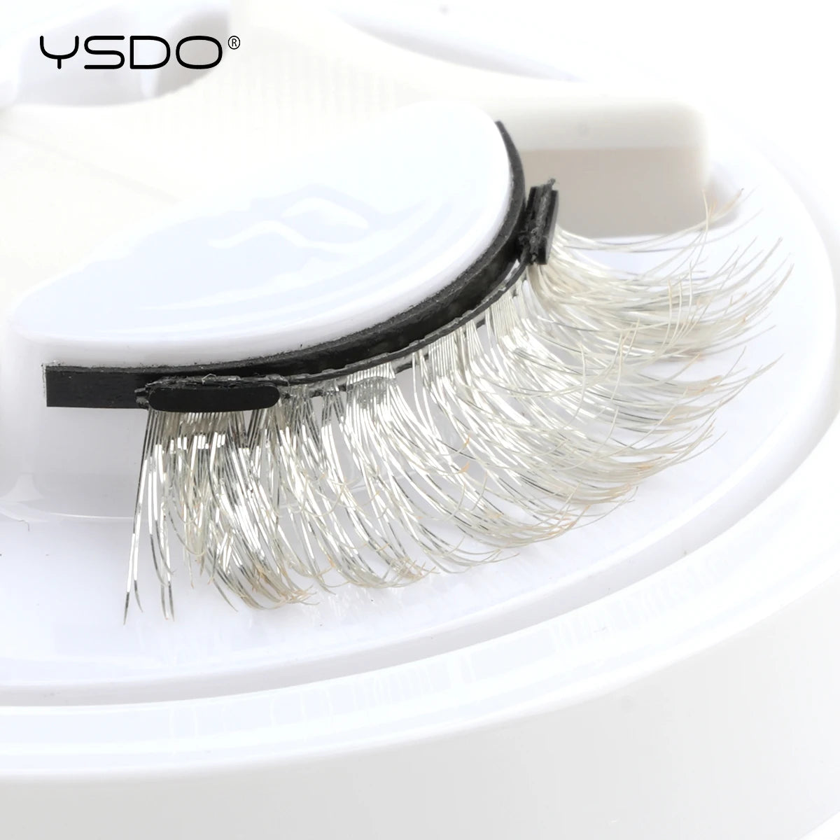 YSDO Colored Magnetic Eyelashes Natural Faux 3D Mink Lashes Reusable Makeup Party Cosplay Shiny Colorful Magnet False Lashes