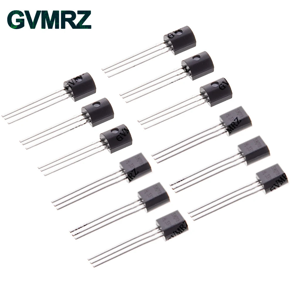 600PCS 15Value x 40Pcs Transistor TO-92 Assortment Box Kit Transistors 2N2222 2N3904 2N3906 C945 S8050 Direct-plug triode box