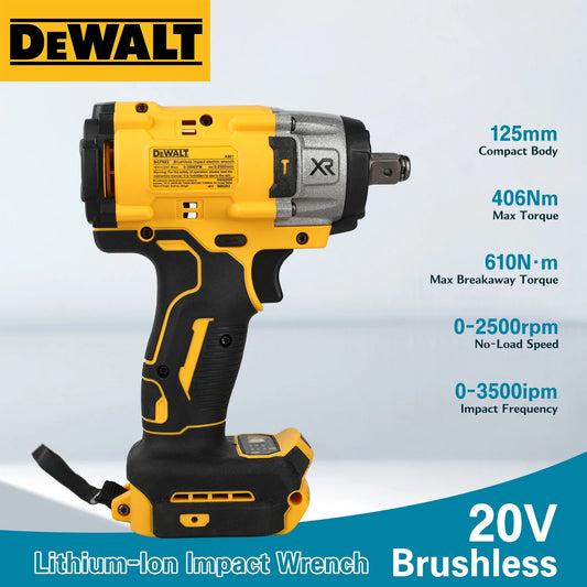 Dewalt DCF922 Brushless Impact Wrench High Torque Cordless Electric Wrench Tire Repair Tool 20V Rechargeable Power Tools