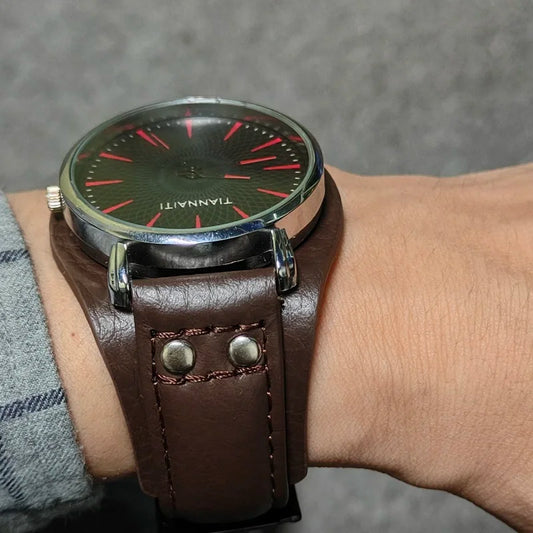 Leather Watch Strap for Fossil CH2564 CH2565 CH2891CH3051 Wristband 22mm 20mm Black Brown Tray Watchband with Rivet Style