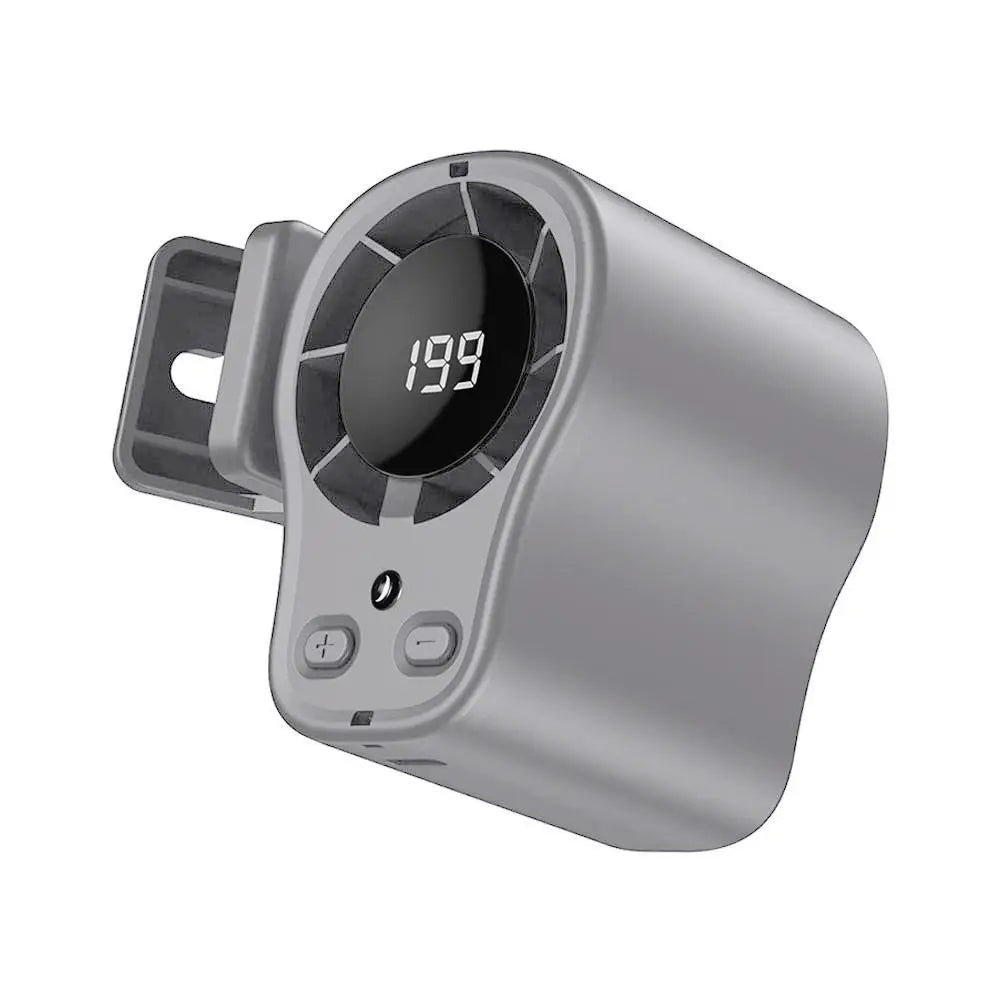 Summer Semiconductor Cooling Car Fan with LED Display USB Rechargeable Clip Portable Desk Fans 360 Rotation For Camping