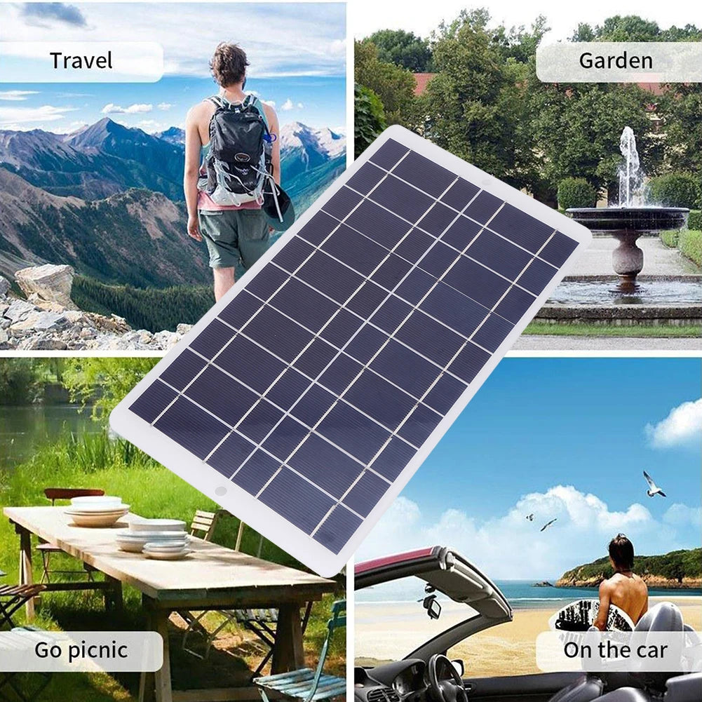 Type-C Solar Panel Charger Output 1600MA 20W 5V Battery Charger Solar Panel Lightweight Scratchproof 3V-5V Mobile Phone Chargers