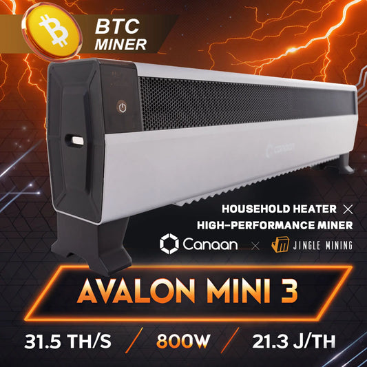 Canaan Avalon Mini 3 37.5TH/S 800w Home Use bitcoin miner Jingle Mining crypto mining machine bitcone miners Household Baseboard