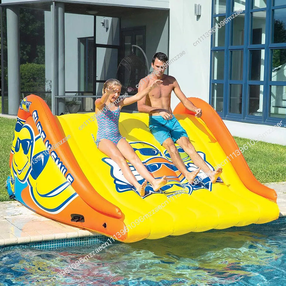 Inflatable Water Play Facilities Children's Inflatable Slide Pool Water Play Double Slide Outdoor Swimming Pool Slide