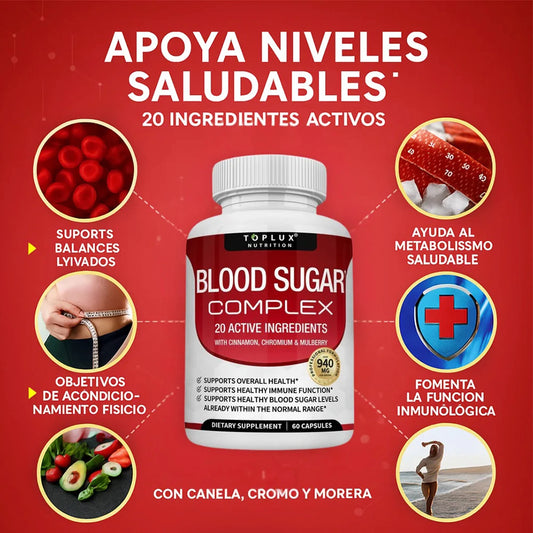 Normal Blood Sugar Support Supplement - 20 Active Ingredients Complex to Support Blood Sugar Levels Already in The Normal Range