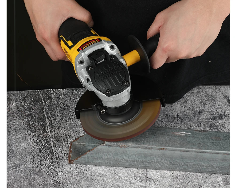 DEWALT 20V Cordless Brushless Angle Grinder,125mm 10000rpm 680W, Safety Lock & Dust Exhaust for Metal Wood Tile Cutting Grinding