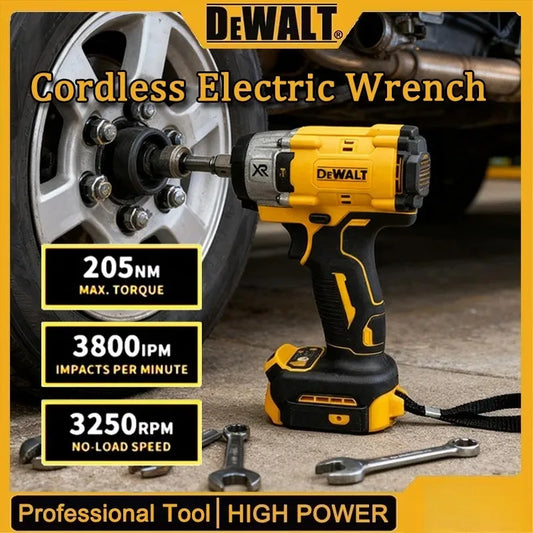 DeWalt 20V Brushless Lithium Battery High Torque Electric Impact Wrench for Scaffolding and Auto Repair
