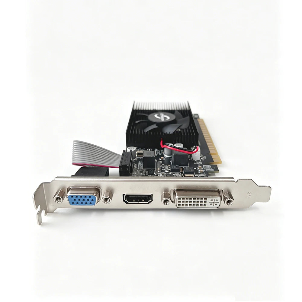 GT610 2GB DDR3 GPU 64bit PCI Express x16 Video Card HDMI DVI VGA Low Profile Graphics Card for Office PC