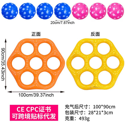 Pool Toys Inflatable Game Giant Outdoor Floating Game Swimming Pool Games for Kids Adults Teens Family Pool Beach Lawn Camping