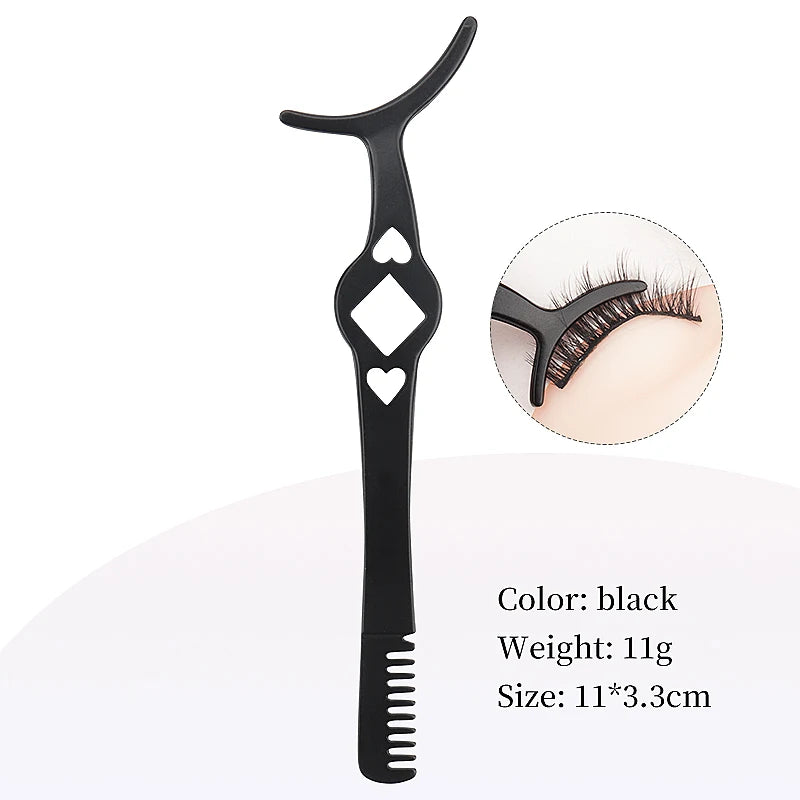1Pcs False Eyelash Tweezer Eye Lash Applicator Comb Makeup Tools Auxiliary Curler Mink Eyelashes Extension Professional Tweezers