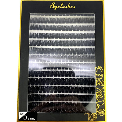 AMSDCN 100/280 clusters 30D 40D 60D 80D curly eyelashes naturally soft DIY makeup false eyelashes
