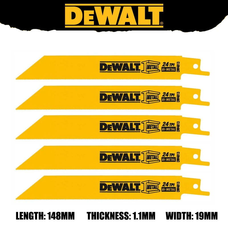 DEWALT Original Bi-Metal Reciprocating Saw Blades Sturdy Durable Tools Accessories DW4808 DW4802 DW4812 DW4813 DWA4186