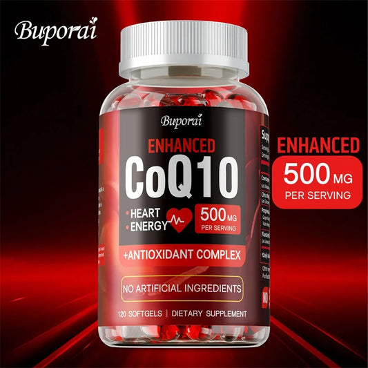 CoQ10 Supplement - Antioxidant, Promotes Blood Circulation, Heart Health and Energy Production, and Enhances Immunity